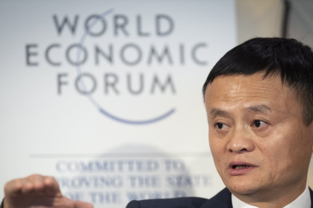 Jack Ma pictured at the World Economic Forum summit in Davos. Photo: EPA-EFE