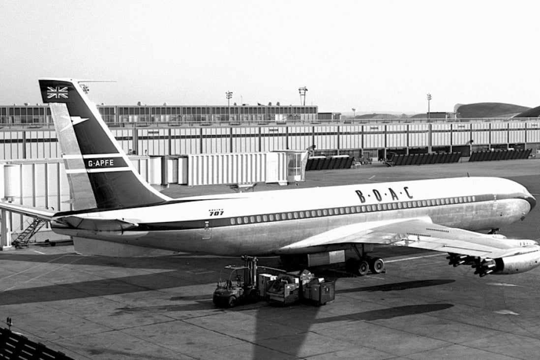The BOAC Boeing 707 Registration G-APFE, in 1962, that would go on to crash near Mount Fuji, en route from Tokyo to Hong Kong on March 5, 1966. Picture: Jon Proctor