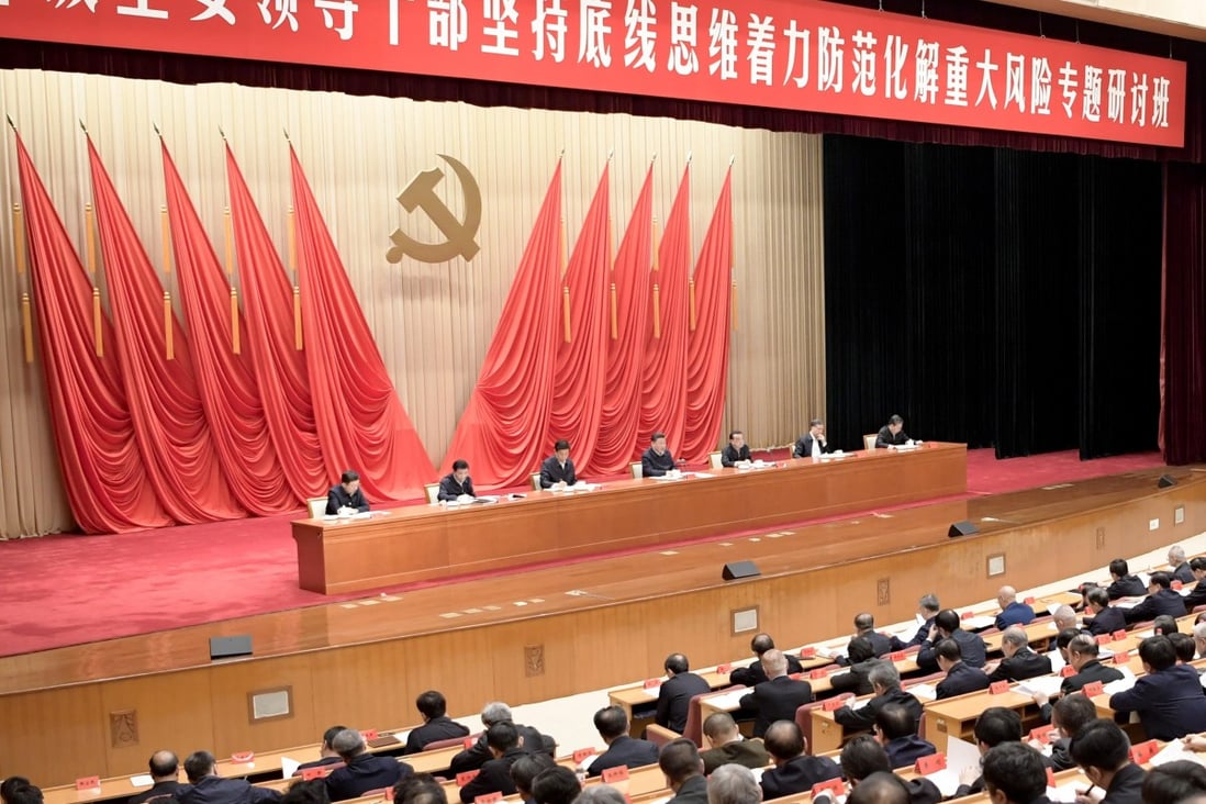 The Communist Party’s four-day meeting on risk controls ended on Thursday. Photo: Xinhua