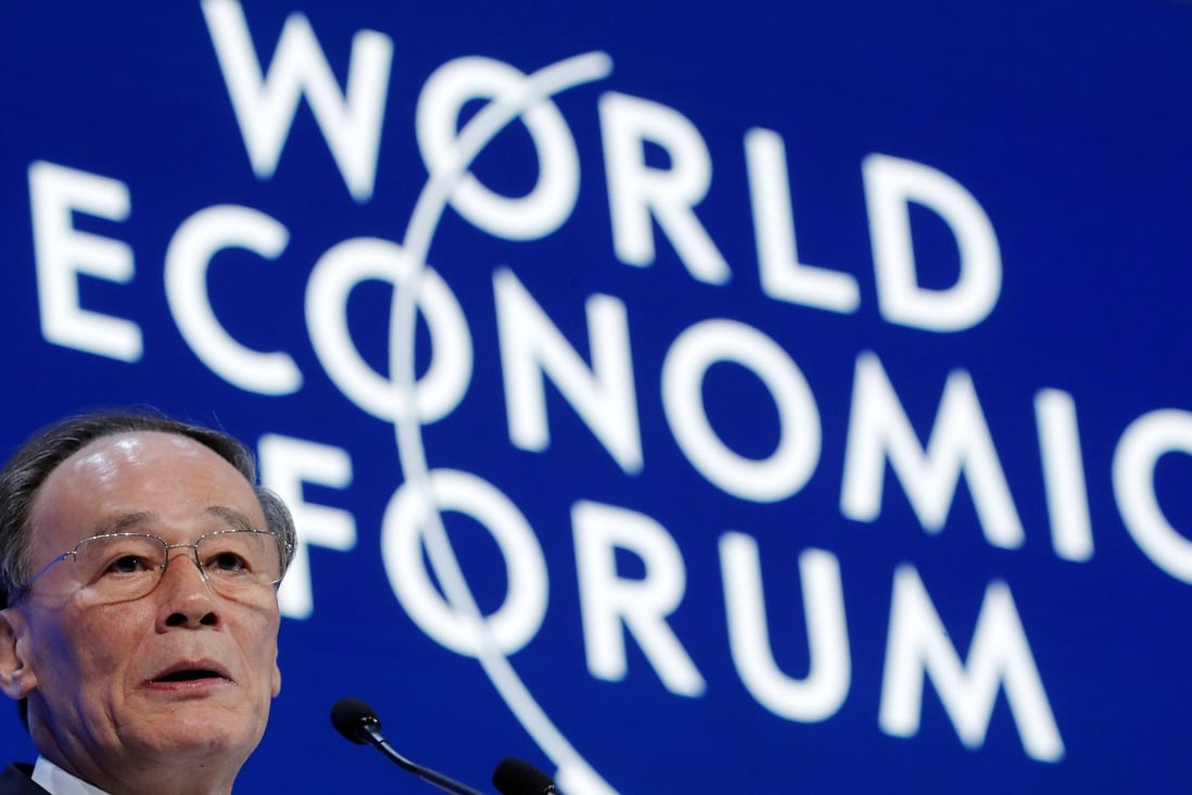 Chinese Vice-President Wang Qishan attends the World Economic Forum (WEF) annual meeting in Davos, Switzerland, January 23, 2019. Photo: Reuters