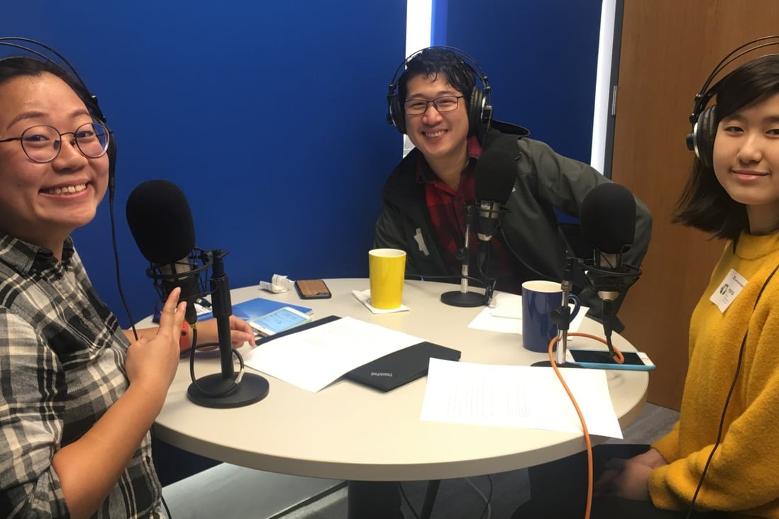 Zen Soo (left) with Lumos CEO Euwin Ding and Timeless CEO Emma Yang for the Inside China Tech podcast.