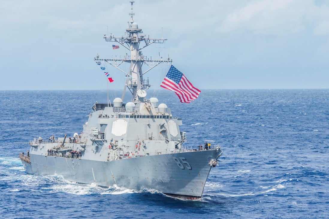 The US Navy guided-missile destroyer USS McCampbell. Photo: Reuters