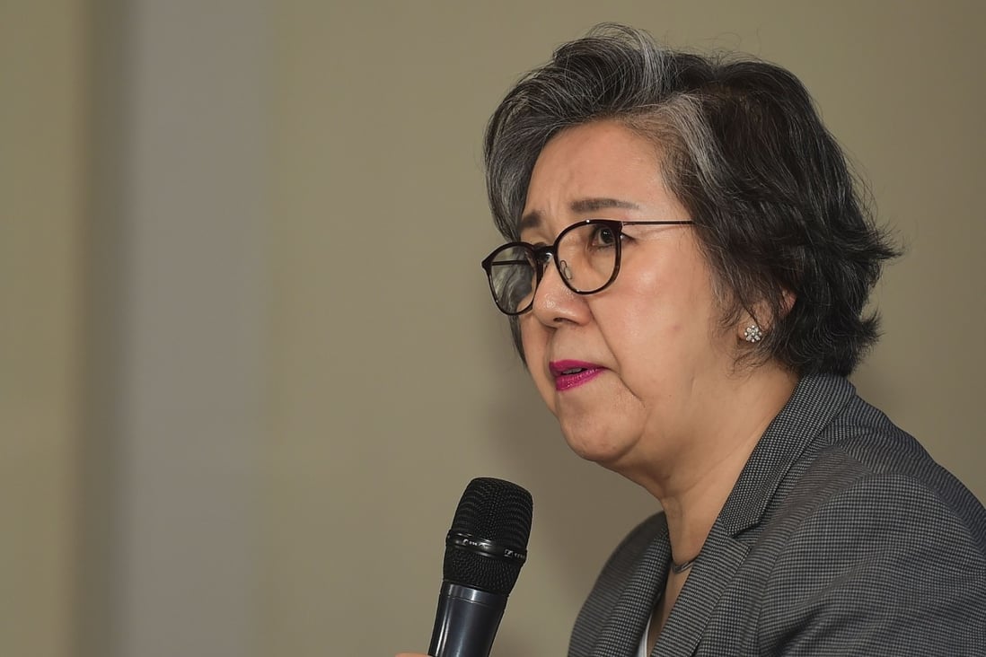 Yanghee Lee, a United Nations special rapporteur on human rights, visited an island off Bangladesh this week where Dhaka aims to move Rohingya refugees despite worries it will be vulnerable to extreme weather. Photo: AFP