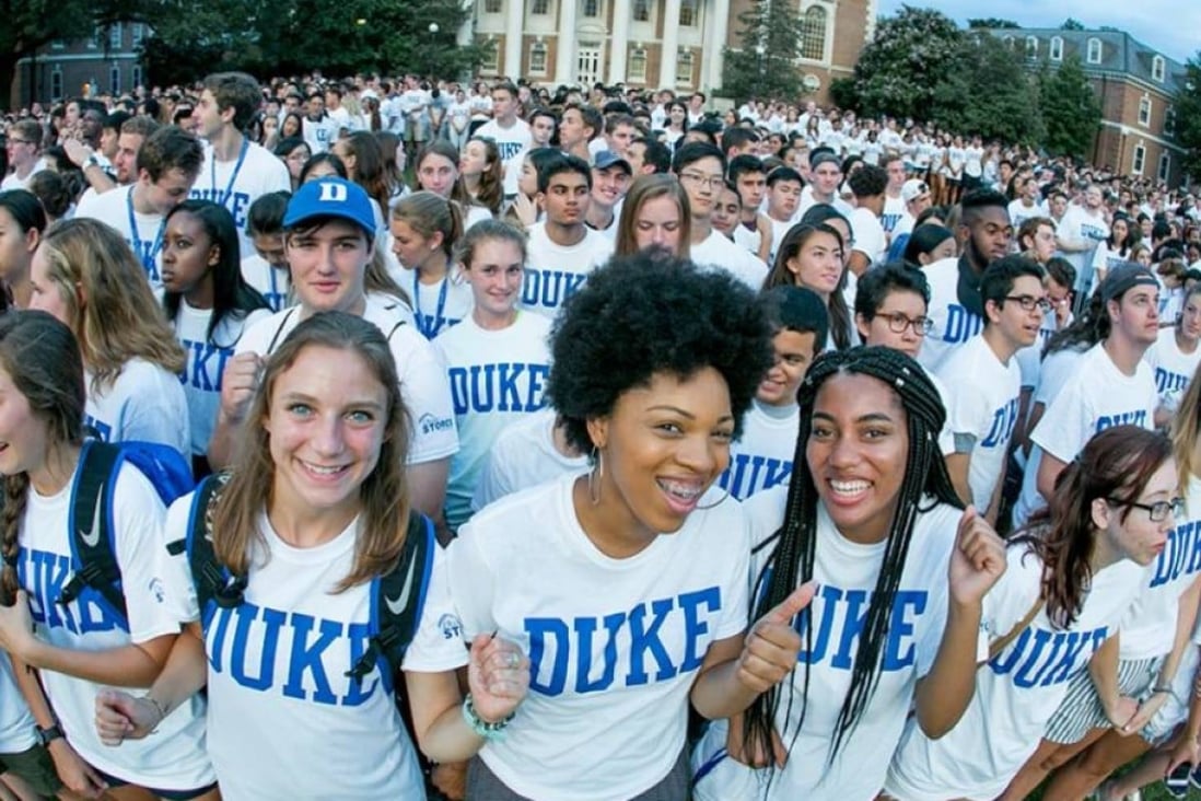 A professor at Duke University in the United States stepped down after a social media storm over Chinese students not speaking English on campus. Photo: Duke University