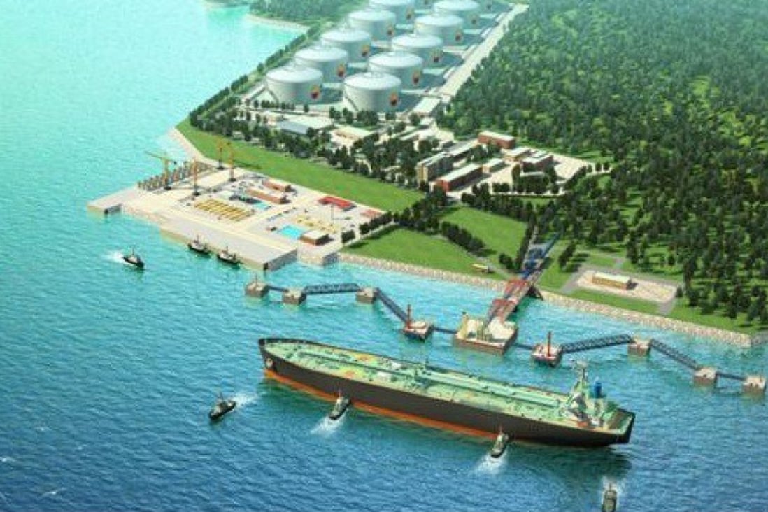 Myanmar scaled back the Chinese-backed Kyaukpyu port construction project over concerns about taking on too much debt. Photo: Handout