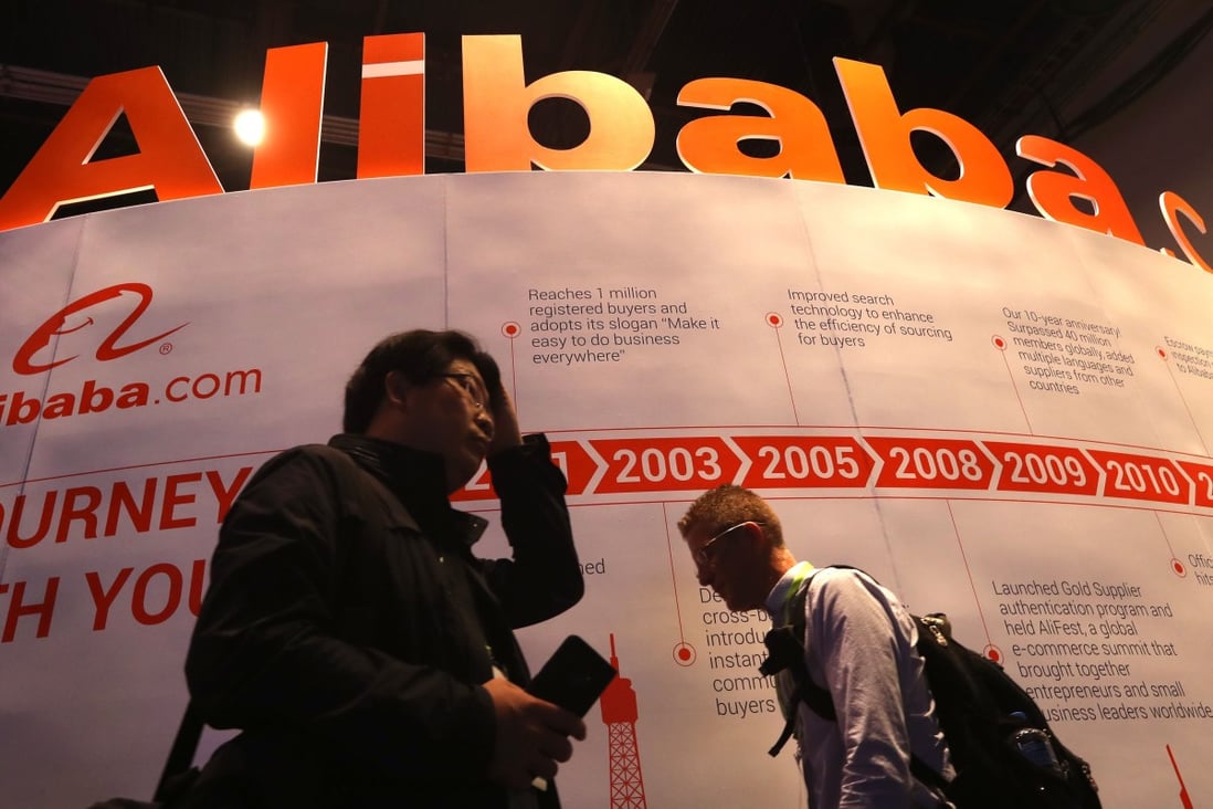E-commerce giant Alibaba Group Holding saw its net income and revenue rise in the quarter ended December amid a slowdown in China’s economy. Photo: Agence France-Presse