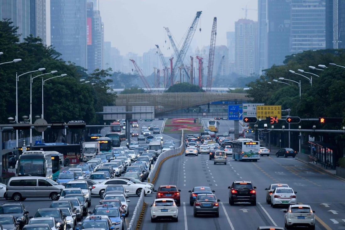 Guangdong missed its 2018 7-per cent growth target, expanding by 6.8 per cent. Photo: AFP