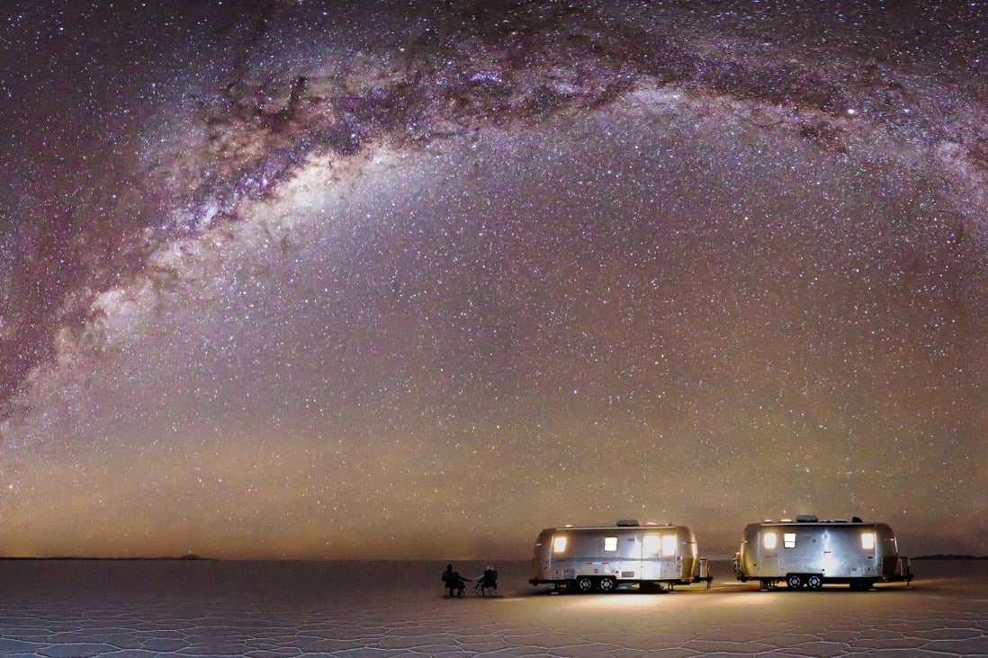 Gazing at the majestic night sky from the Uyuni salt flats in Bolivia, part of a trip organised by Scott Dunn. Photo: Andrew Dare Photography
