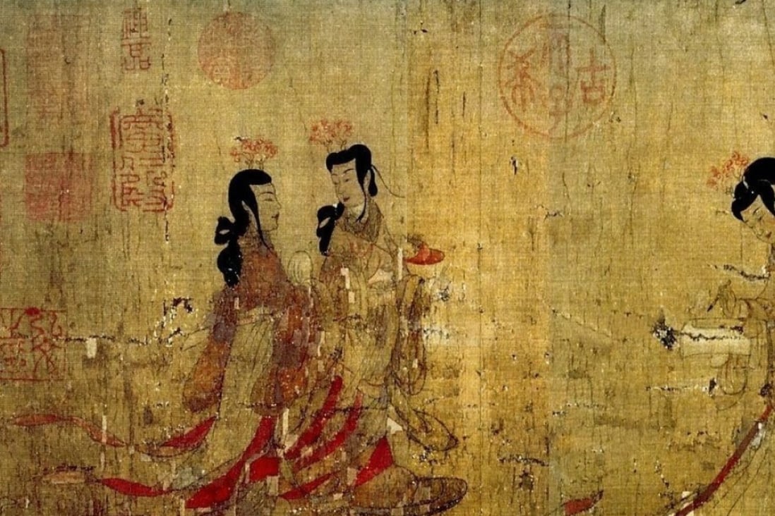 An undated painting of a scene from The Painted Wall, one of the short stories in Pu Songling’s 1766 book Strange Tales From a Chinese Studio.
