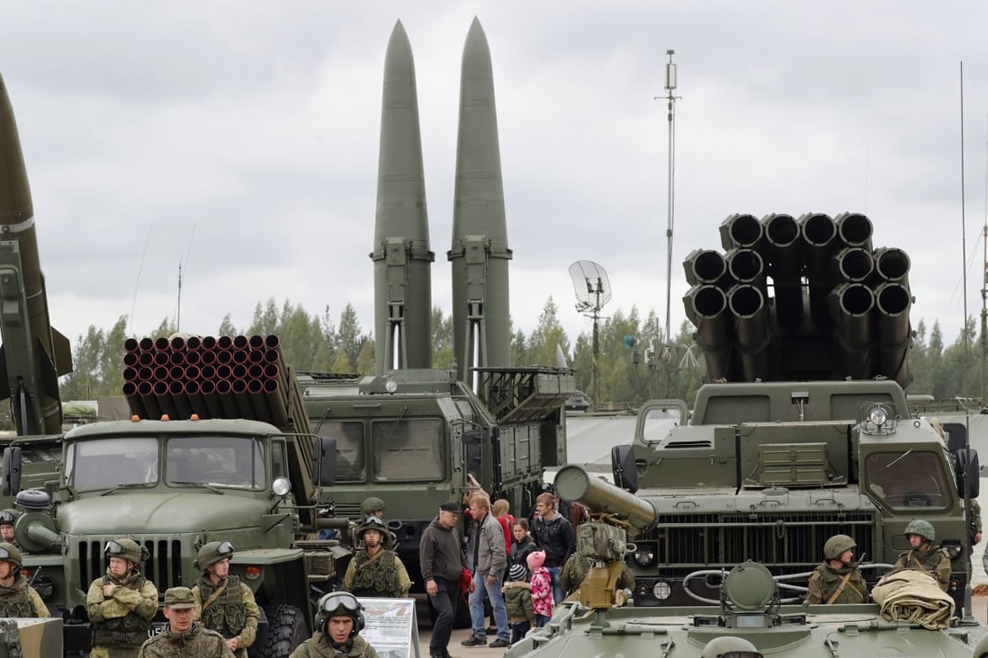 A military exhibition outside St. Petersburg, Russia. File photo