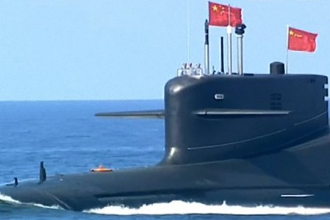 The progress could make communication stealthier and more efficient for China’s nuclear-powered ballistic missile-carrying submarines. Photo: CCTV