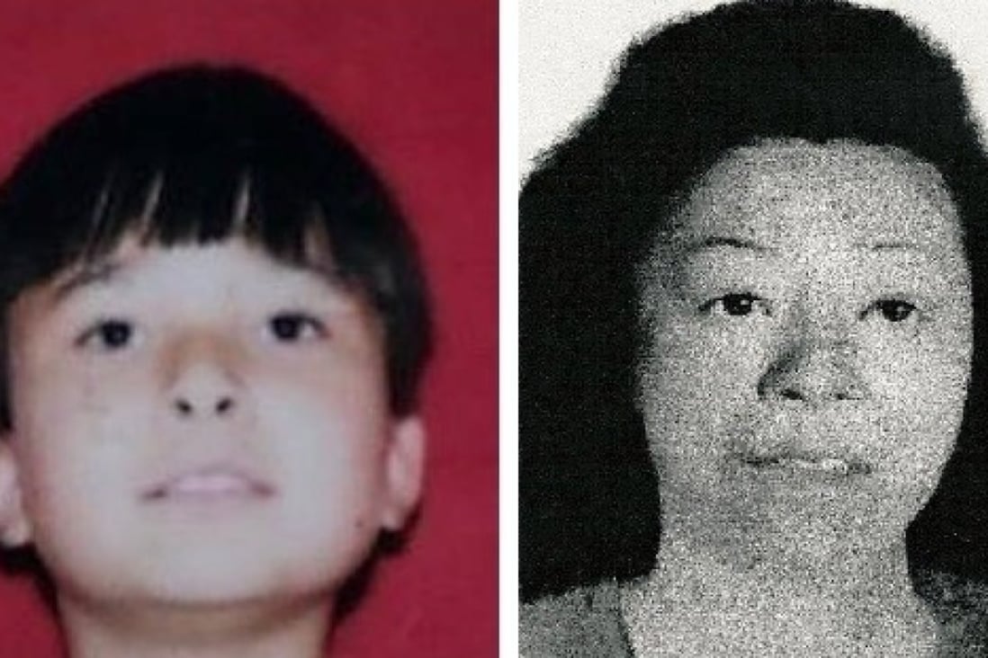 Bobby Whitt and his mother Cho Myoung Hwa, whose bodies were found 350km apart in 1998. Photos: Orange County Sheriff's Department / Spartanburg County Sheriff's Department