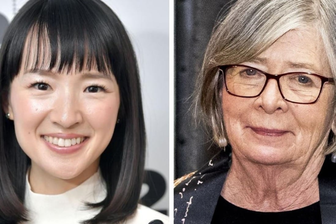 Clean-up queen Marie Kondo (left) and author Barbara Ehrenreich. Photos: Agence France-Presse