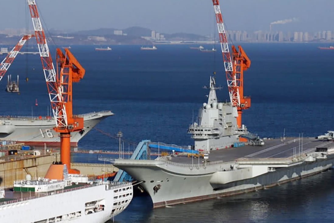 China’s home-built Type 001A is its second aircraft carrier. Photo: Weibo