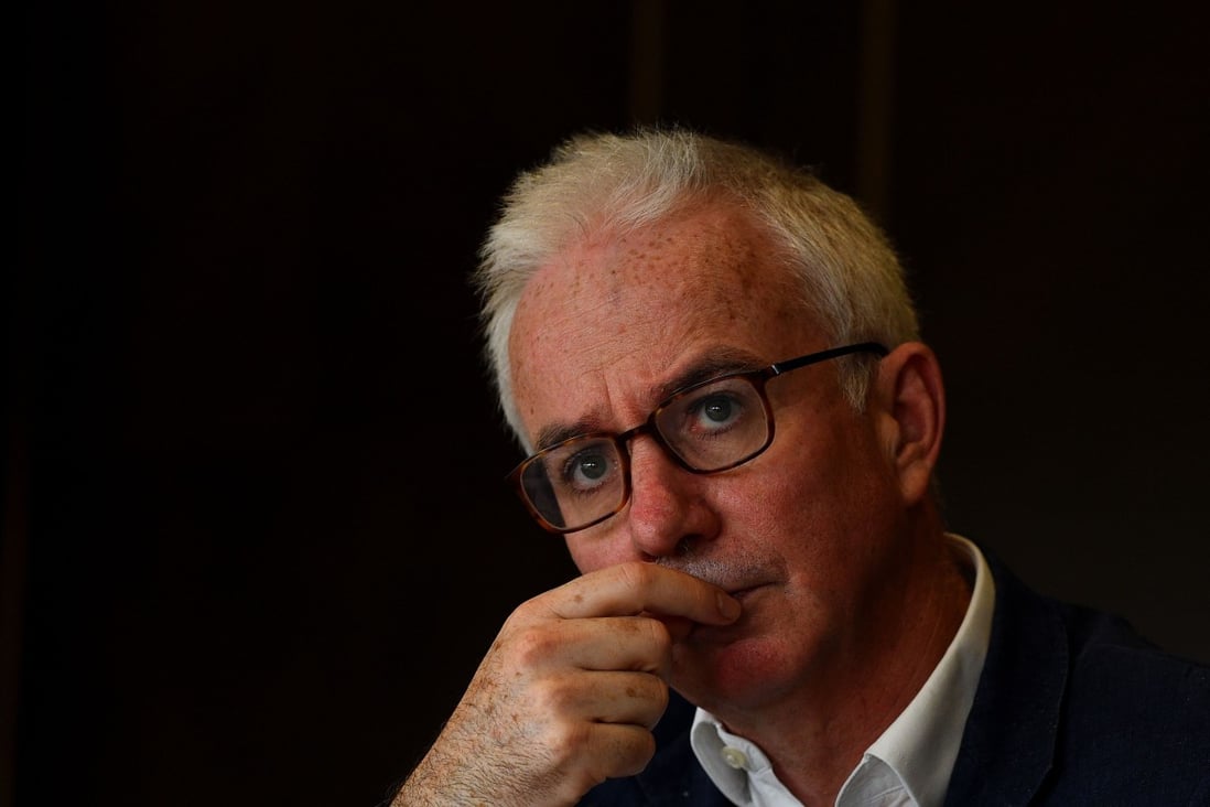 Peter Sands, executive director of the Global Fund to Fight Aids, Tuberculosis and Malaria, during an interview with AFP in New Delhi. Photo: AFP