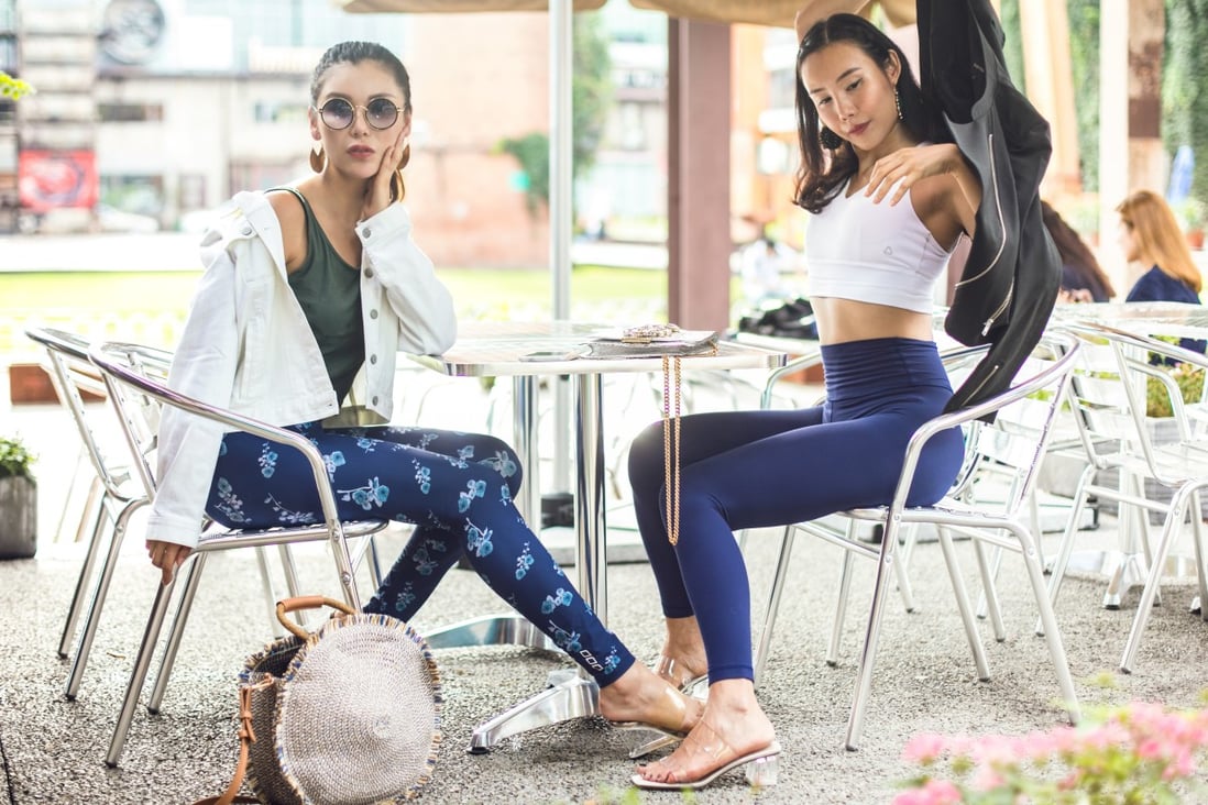 Fitness influencer Giselle Hou (right) shares tips and insights on healthy eating habits and lifestyles with her friend Weiya Zhang (left) on a popular vlog in China.