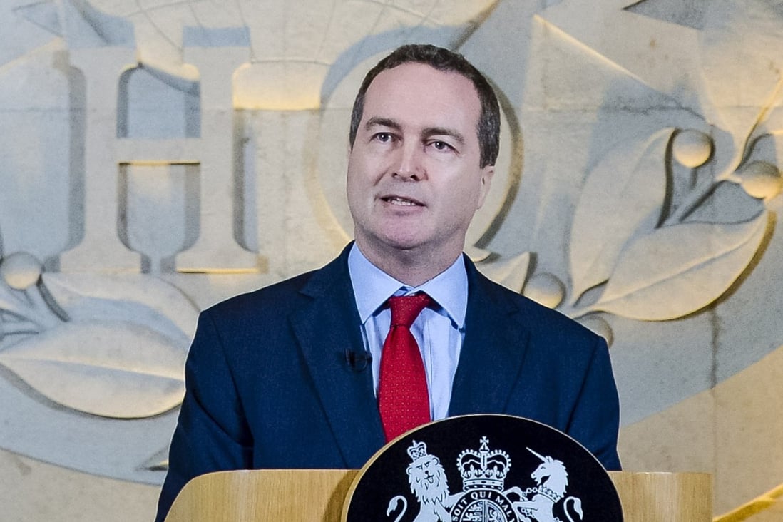 ‘Assertions that any Chinese technology in any part of a 5G network represents an unacceptable risk are nonsense,’ Robert Hannigan said. Photo: AFP