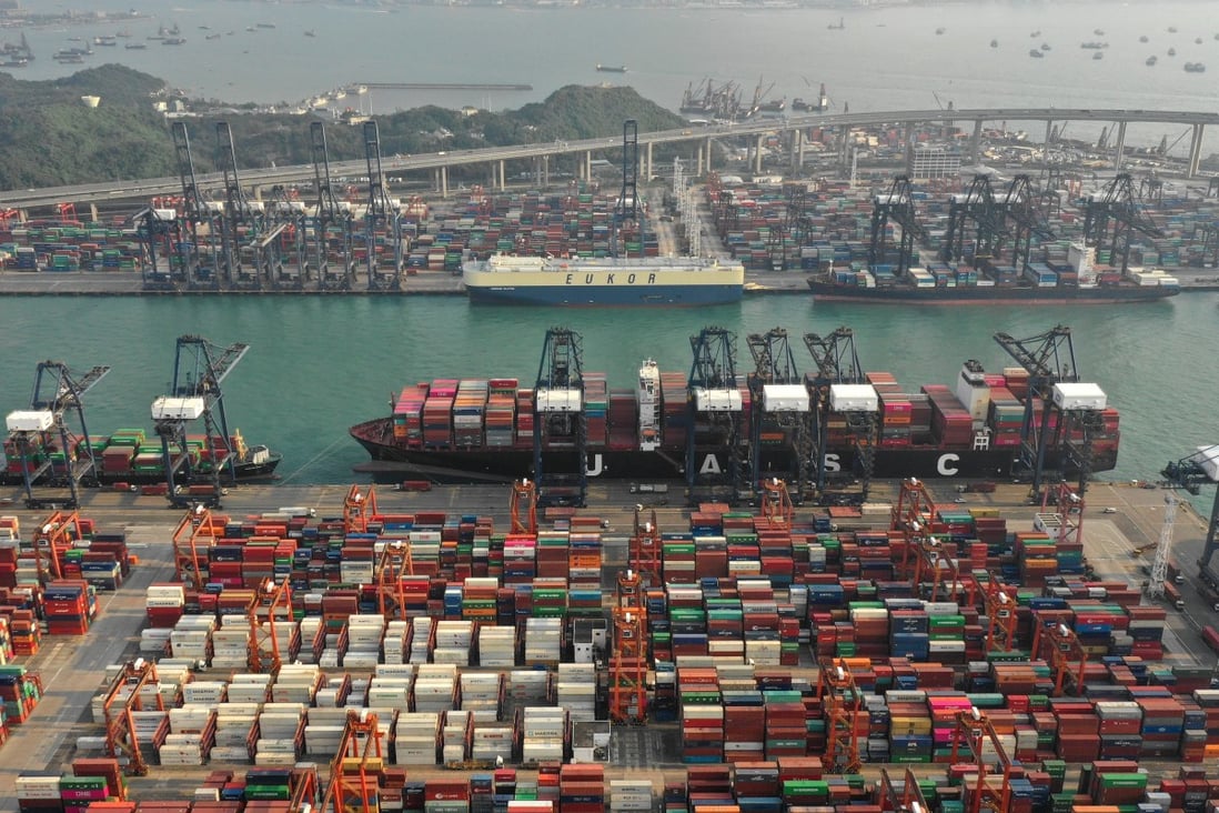 Among the world’s top seven ports, Hong Kong was the only one with declining throughput last year. Photo: Roy Issa
