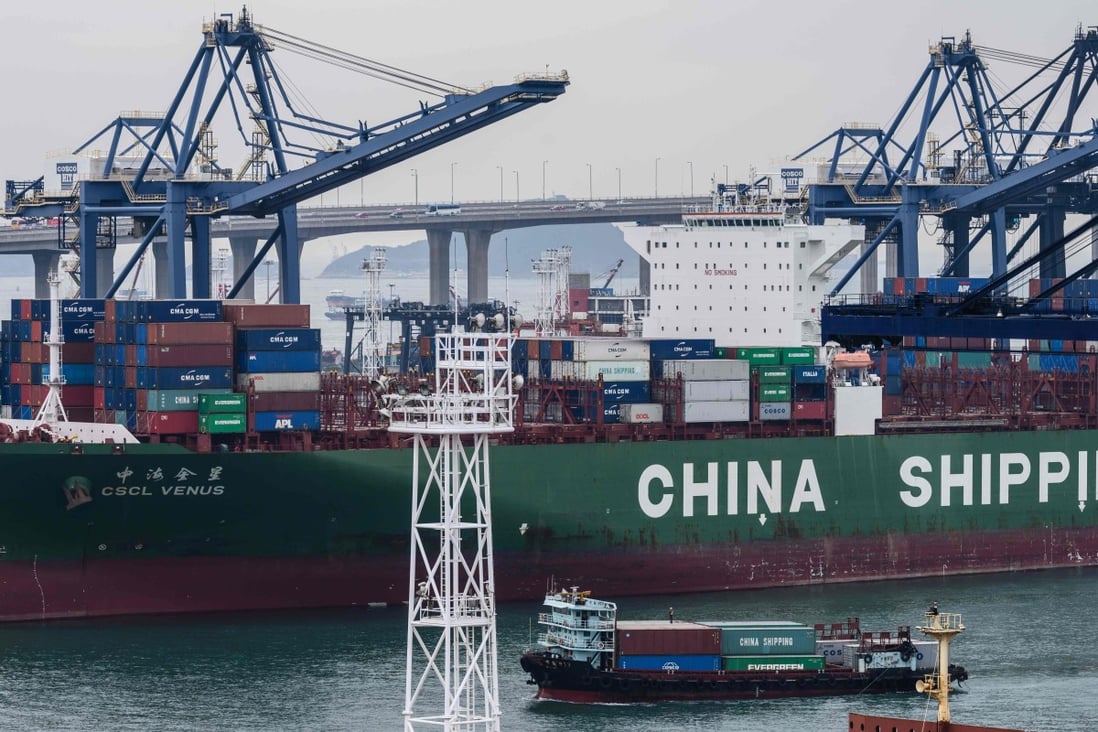 Data from China’s General Administration of Customs released on Thursday showed that January’s exports rose 9.1 per cent from a year earlier, beating a median forecast of economists by Bloomberg, which had predicted a 3.3 per cent decline. Photo: AFP