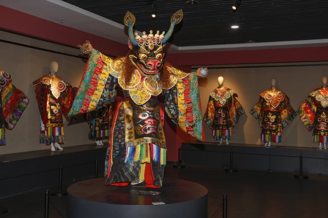A costume exhibition at the Rebgong Art Museum, in Rebgong, Huangnan Tibetan Autonomous Prefecture. Picture: Li Zhengde