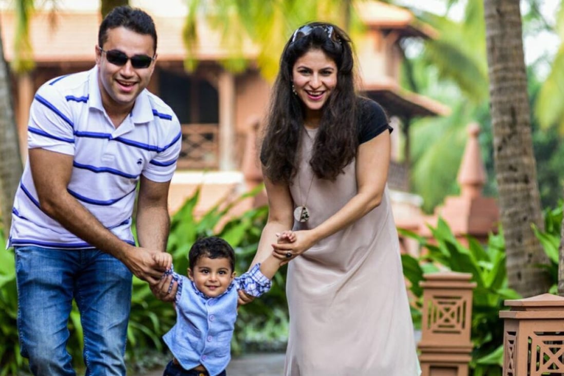 Ekta Tejwani is the founder of Mumz. Here she is with her husband Ajay and son Jai.