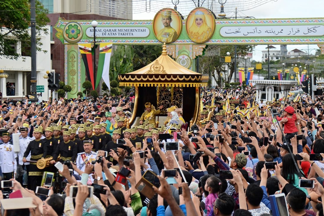 Brunei’s Sultan Hassanal Bolkiah marks his golden jubilee. Photo: AFP