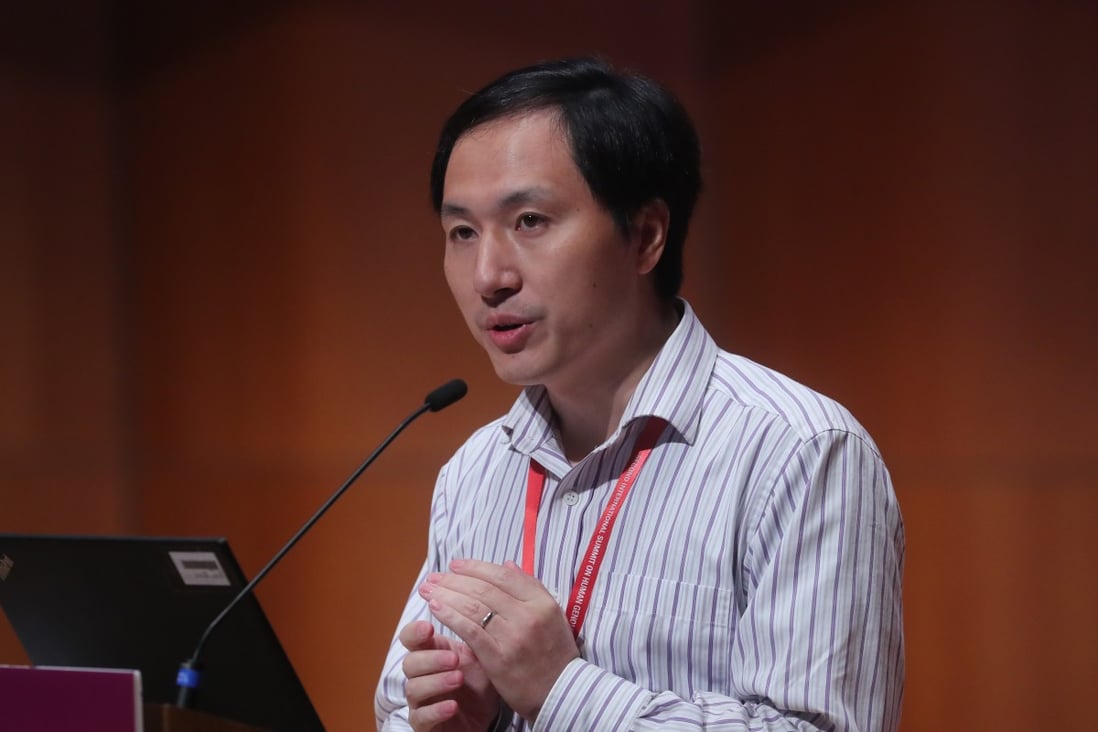 Chinese scientist He Jiankui was found to have “seriously violated” Chinese laws in the pursuit of his work. Photo: Sam Tsang