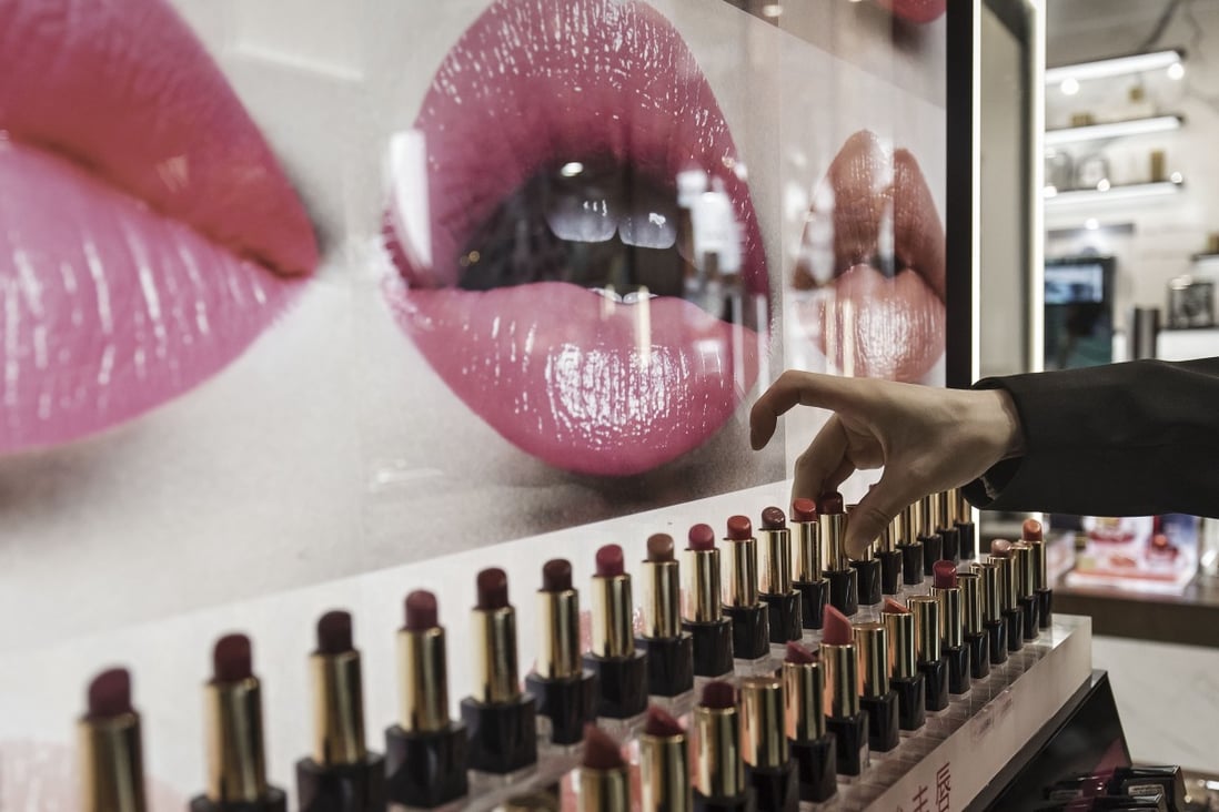An Estée Lauder shop in Shanghai. The US company recorded double-digit growth in all product categories in China, led by growth in make-up. Photo: Bloomberg