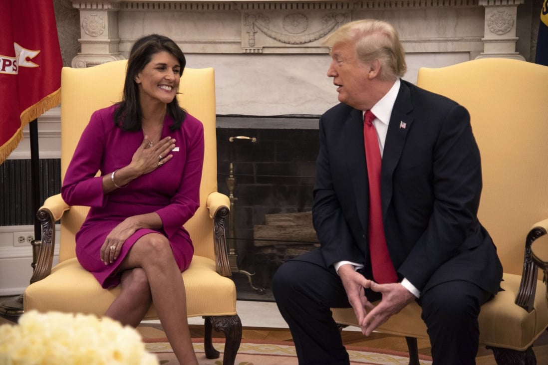 A group set up by Nikki Haley, a former US ambassador to the United Nations, has desribed China as the biggest foreign threat to America. Photo: Washington Post
