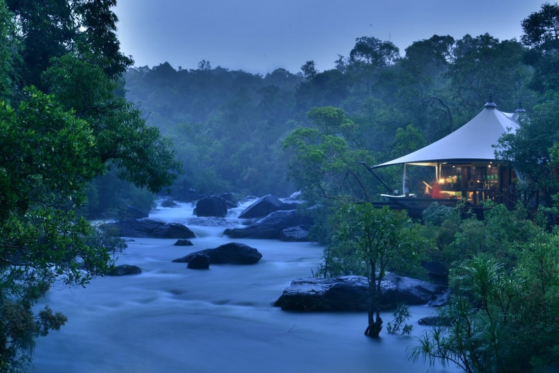 Shinta Mani Wild Bensley Collection offers a luxury tented camping experience in Cambodia’s South Cardamom National Park.
