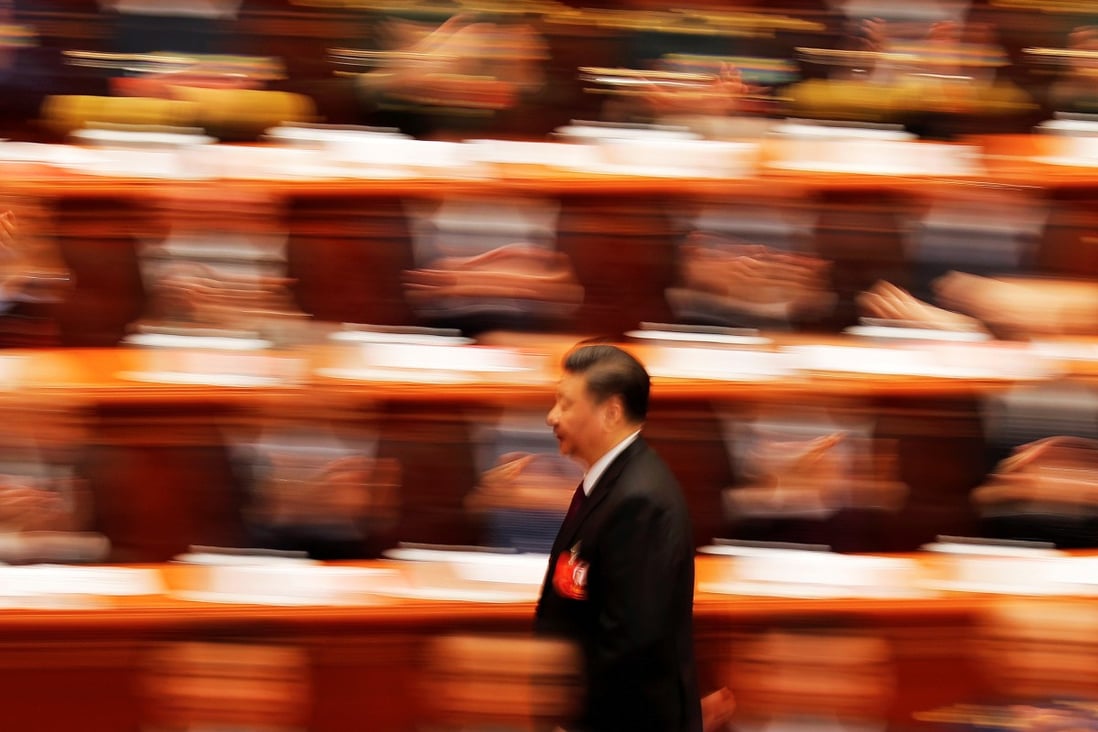 Traders will be listening for stock-moving policy steps out of this week’s ‘two sessions’ gathering. Here, Chinese President Xi Jinping walks to deliver his speech at the National People's Congress in Beijing on March 20, 2018. Photo: Reuters