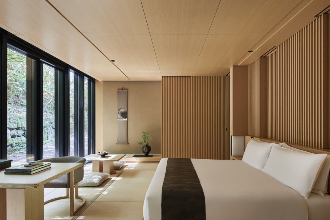 The 24 rooms and two villas at Aman Kyoto have been designed by Kerry Hill Architects.