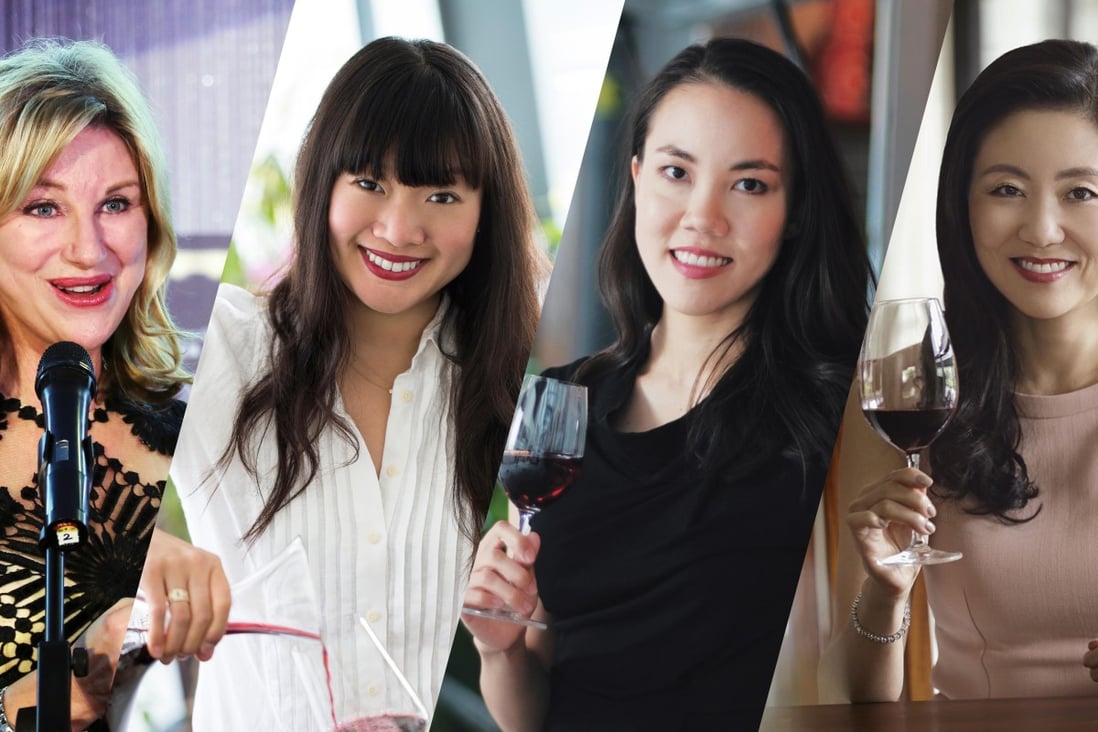 Hong Kong’s four female masters of wine (from left) Debra Meiburg, Jennifer Docherty, Sarah Heller and Jeannie Cho Lee.