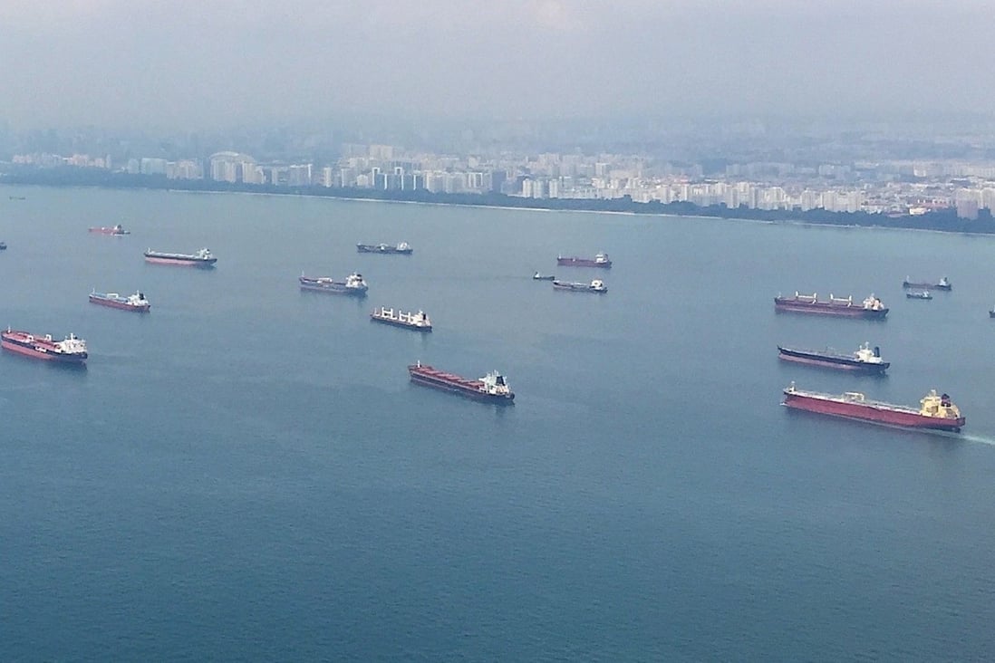 Ships in the Singapore Strait. Photo: thisischriswhite.com