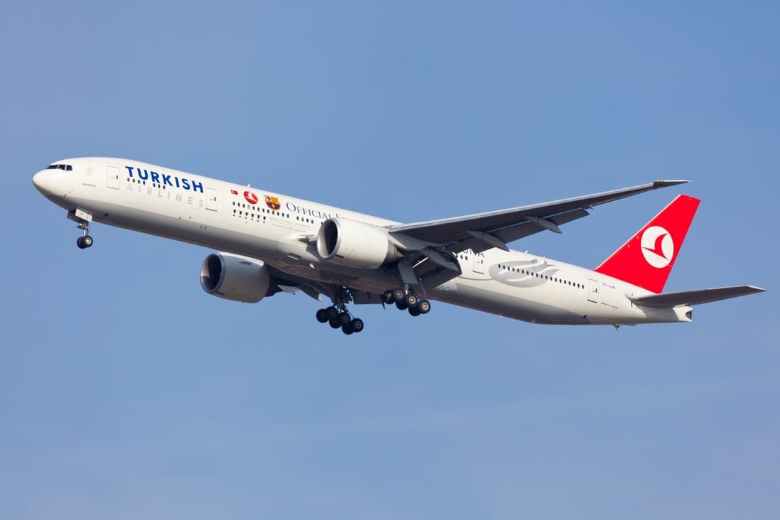 A Turkish Airlines Boeing 777, similar to the jet that was hit by turbulence flying into New York. Photo: Shutterstock