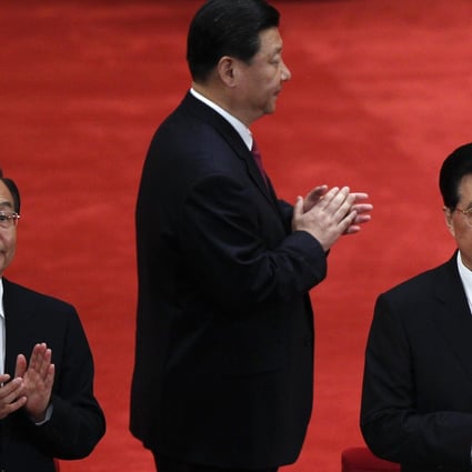From left: Wen Jiabao, Vice-President Xi Jinping and Hu Jintao. Xi is widely expected to succeed Hu as president. Photo: AP