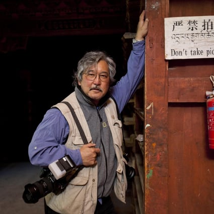 Michael Yamashita enjoys the irony in a makeshift warning sign outside Derge Parkhang, an institution (in the town of Derge) dedicated to preserving Tibetan texts.Photo: Michael Yamashita
