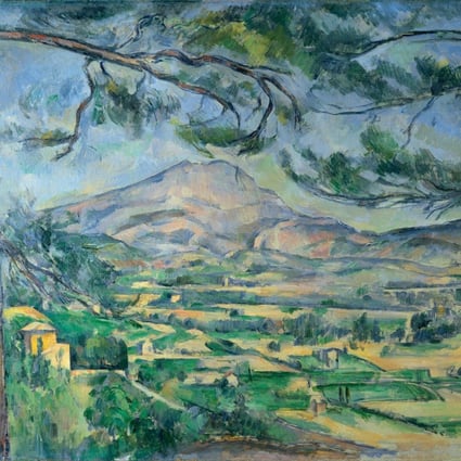 One of Cezanne's many interpretations of Mont Sainte-Victoire (detail). He painted the mountain in Aix-en-Provence more than 60 times.