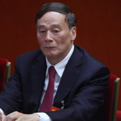 Wang Qishan at the party congress. Photo: Bloomberg