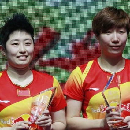Yu Yang (left) and Wang Xiaoli