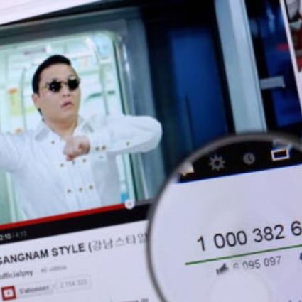  Psy's "Gangnam Style" became the first video to hit a billion views on YouTube on Friday. Photo: AFP