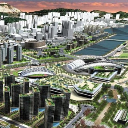 The Kai Tak sports hub.