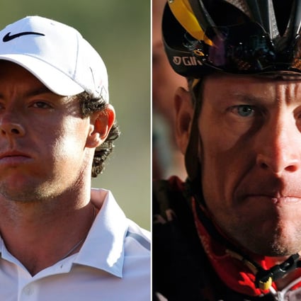 Rory McIlroy and Lance Armstrong. 