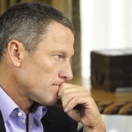 Lance Armstrong in the interview by Oprah Winfrey. Photo: Reuters