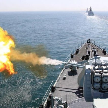 The destroyer Harbin during an exercise in 2012. Photo: Xinhua