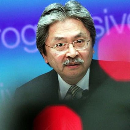 Financial Secretary John Tsang attends a news conference after delivering his budget speech at Central Government Office, Tamar. Photo: David Wong 