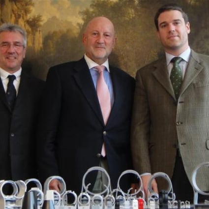  (From left) Ruedi Vogt, international sales and marketing manager; Martin Vonau, CEO; and Gian Rominger, logistics general manager and representative of the owning family
