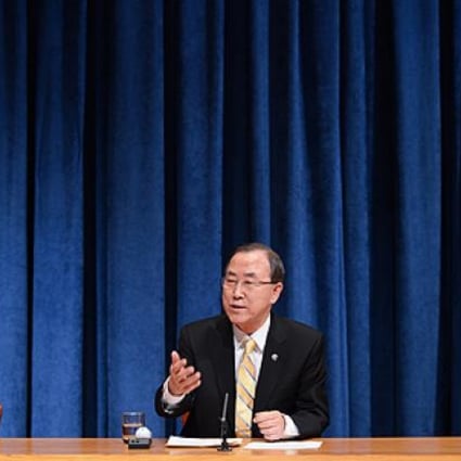 UN Secretary General Ban Ki-moon vowed to advance “meaningful dialogue” between the two Koreas. Photo: Xinhua