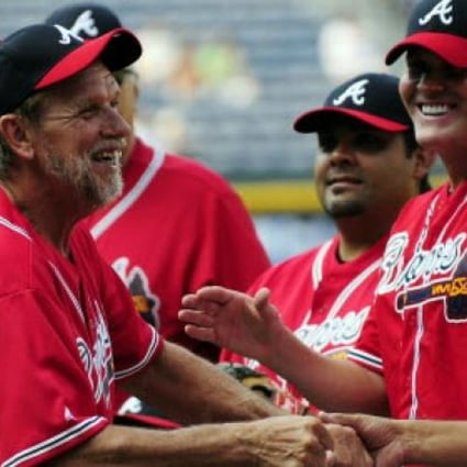 Former Atlanta Braves pitcher Rick Camp (left). Photo: AP