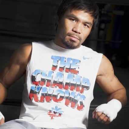 Filipino Manny Pacquiao at the Wild Card Boxing Club in Los Angeles. Pacquiao will return to the ring in Macau in November. Photo: NYT